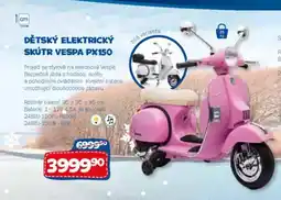 Sparkys Dětský elektrický skútr vespa PX150 nabídka