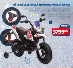 Sparkys Dětská elektrická motorka aprilia RX-125 nabídka