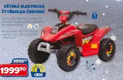 Sparkys Dětská elektrická čtyřkolka červená nabídka