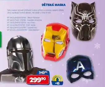 Sparkys Dětská maska nabídka