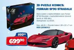Sparkys 3d puzzle iconics: Ferrari SF90 stradale nabídka