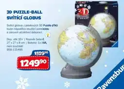 Sparkys 3D puzzle-ball svítící globus nabídka