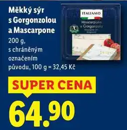 Lidl Měkký sýr s Gorgonzolou a Mascarpone, 200 g nabídka