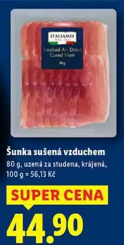 Lidl Šunka sušená vzduchem, 80 g nabídka
