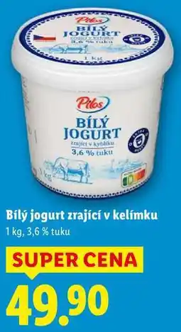 Lidl Bílý jogurt zrající v kelímku, 1 kg nabídka