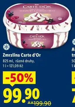 Lidl Zmrzlina Carte d'Or, 825 ml nabídka