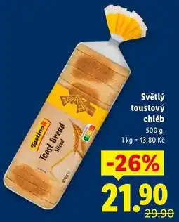 Lidl Světlý toustový chléb, 500 g nabídka