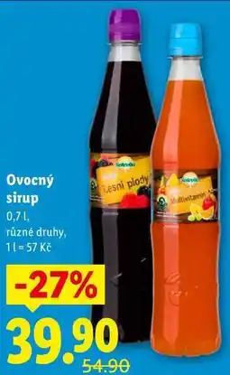 Lidl Ovocný sirup, 0,7 l nabídka