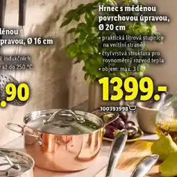 Lidl Hrnec s měděnou povrchovou úpravou, pr. 20 cm nabídka