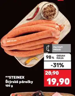 Kaufland Štýrské párečky nabídka