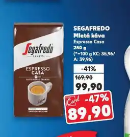 Kaufland Káva segafredo nabídka