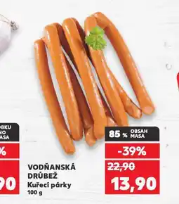 Kaufland Kuřecí párky nabídka