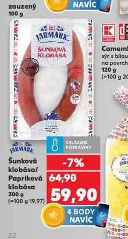 Kaufland Papriková klobása nabídka