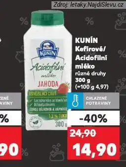 Kaufland Kunín kefírové mléko nabídka
