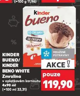 Kaufland Kinder bueno white zmrzlina nabídka