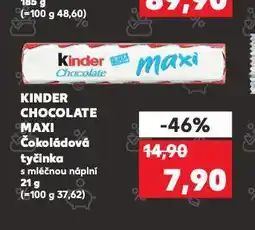 Kaufland Kinder čokoláda nabídka