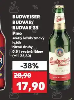 Kaufland Pivo budvar 33 nabídka