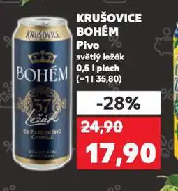 Kaufland Pivo krušovice bohém nabídka