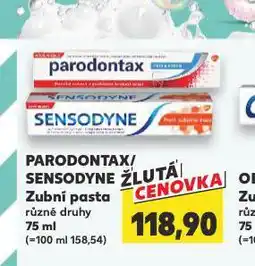 Kaufland Sensodyne zubní pasta nabídka