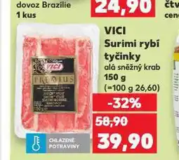 Kaufland Vici surimi tybí tyčinky nabídka