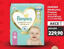 Kaufland Pampers dětské plenky nabídka