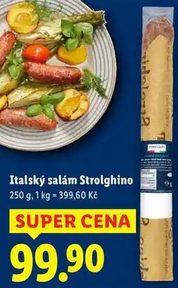 Lidl Italský salám Strolghino, 250 g nabídka
