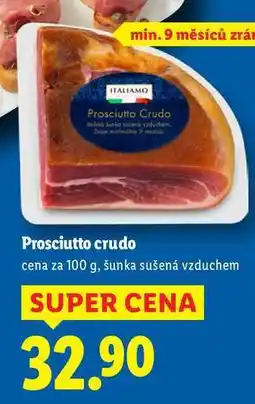 Lidl Prosciutto crudo, cena za 100 g nabídka