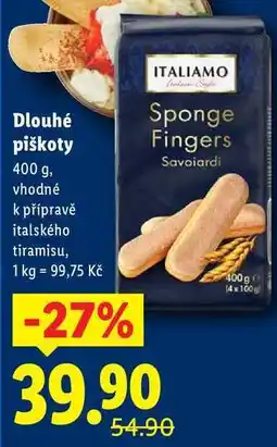 Lidl Dlouhé piškoty, 400 g nabídka