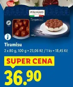 Lidl Tiramisu, 2x 80 g nabídka