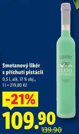 Lidl Smetanový likér s příchutí pistácií, 0,5 l nabídka