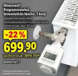 Lidl Silvercrest Programovatelná termostatická hlavice, 3 kusy nabídka