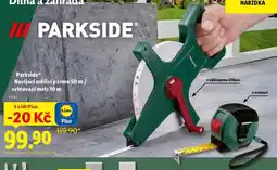 Lidl Parkside Navíjecí měřicí pásmo 50 m/svinovací metr 10 m nabídka