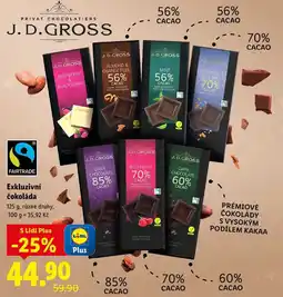 Lidl Exkluzivní čokoláda, 125 g nabídka