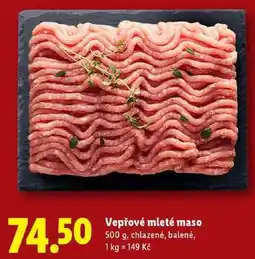 Lidl Vepřové mleté maso, 500 g nabídka