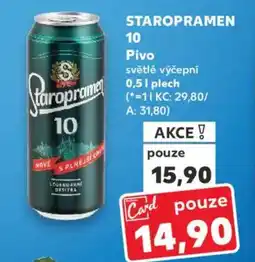 Kaufland STAROPRAMEN 10 Pivo nabídka