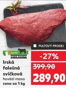 Kaufland Irská falešná svíčková nabídka