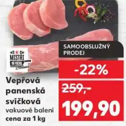 Kaufland Vepřová panenská svíčková vakuové nabídka