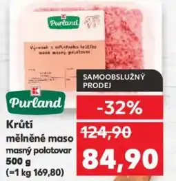 Kaufland Krůtí mělněné maso masný polotovar nabídka