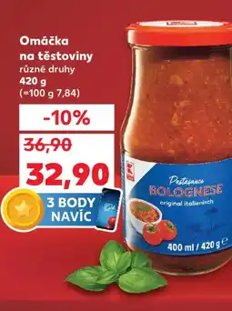 Kaufland Omáčka na těstoviny nabídka