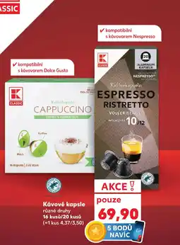 Kaufland Kávové kapsle nabídka