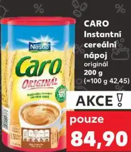 Kaufland CARO Instantní cereální nápoj originál nabídka