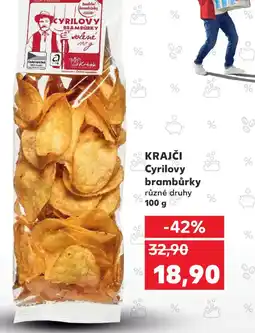 Kaufland KRAJČI Cyrilovy brambůrky nabídka