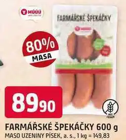 Trefa FARMÁŘSKÉ ŠPEKÁČKY 600 g nabídka