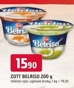 Trefa Zott Belriso mléčná rýže různé příchutě 200g nabídka