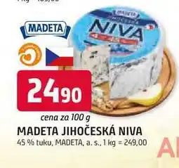 Trefa MADETA JIHOČESKÁ NIVA 45% tuku, 100g nabídka