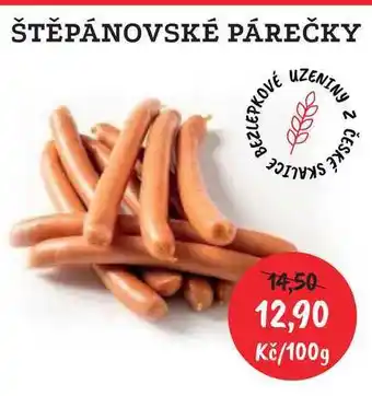 RABBIT řeznictví ŠTĚPÁNOVSKÉ PÁREČKY 100g nabídka