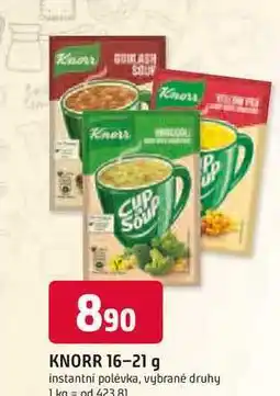 Trefa KNORR 16-21 g instantní polévka, vybrané druhy nabídka