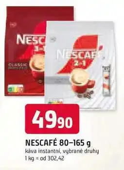 Trefa NESCAFÉ 80-165 g káva instantní nabídka