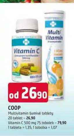 Trefa COOP Multivitamin Šumivé tablety 20 tablet nabídka