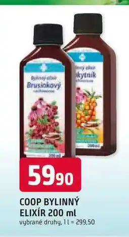 Trefa COOP BYLINNÝ ELIXÍR 200 ml nabídka